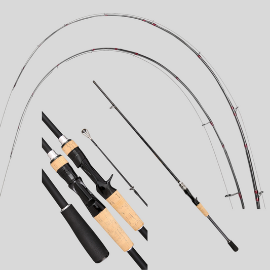 Caña baitcasting de carbono 1,65 mts